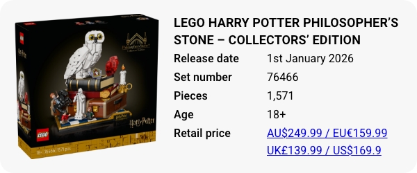 LEGO 76466 - LEGO Harry Potter Philosopher’s Stone – Collectors’ Edition
