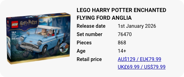 LEGO 76470 - LEGO Harry Potter Enchanted Flying Ford Anglia