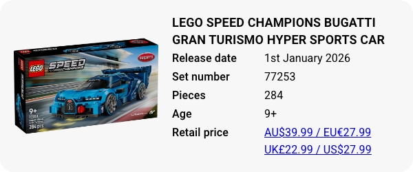 LEGO 77253 - LEGO Speed Champions Bugatti Vision Gran Turismo Hyper Sports Car