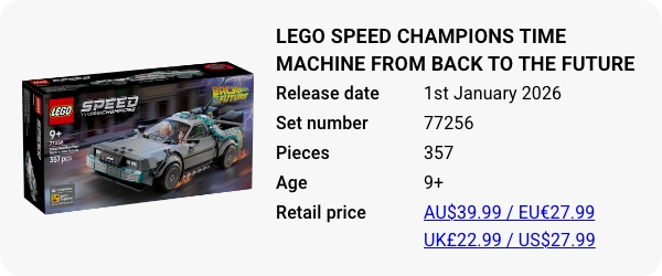 LEGO 77256 - LEGO Speed Champions Time Machine from Back to the Future