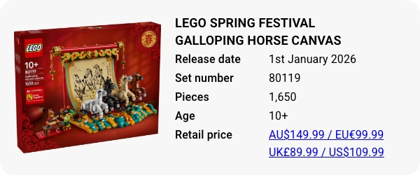 LEGO 80119 - LEGO Spring Festival Galloping Horse Canvas
