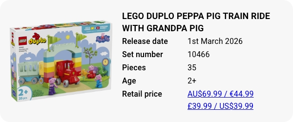10466 LEGO DUPLO Peppa Pig Train Ride with Grandpa Pig