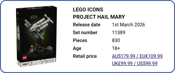 11389 LEGO Icons Project Hail Mary B