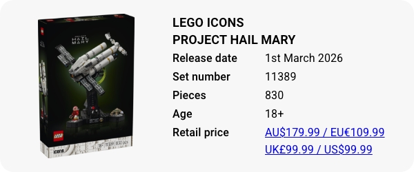 11389 LEGO Icons Project Hail Mary W
