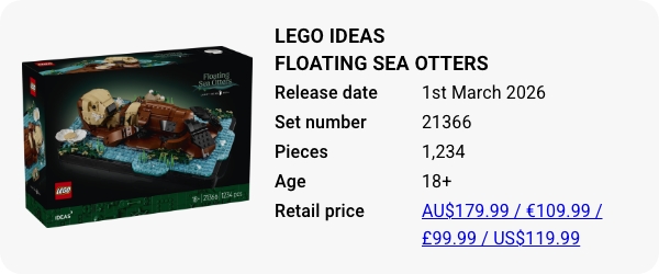 21366 LEGO Ideas Floating Sea Otters