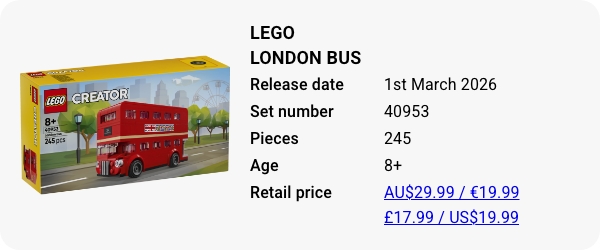 40953 LEGO London Bus 2