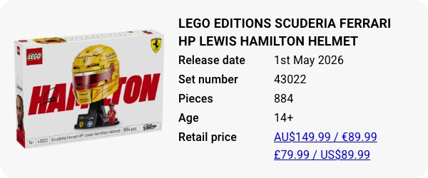 43022 - LEGO Editions Scuderia Ferrari HP Lewis Hamilton Helmet W