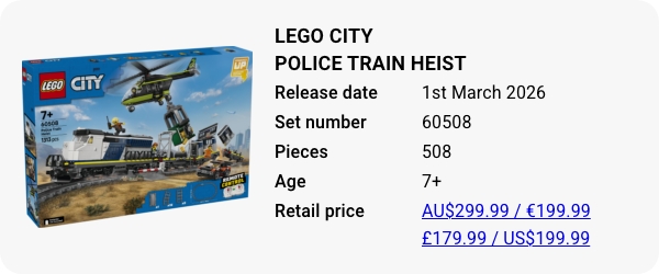 60508 LEGO City Police Train Heist