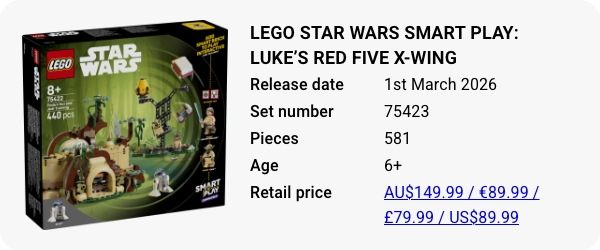 75423 LEGO Star Wars SMART Play- Luke’s Red Five X-Wing
