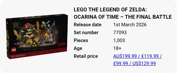 77093 LEGO The Legend of Zelda- Ocarina of Time – The Final Battle