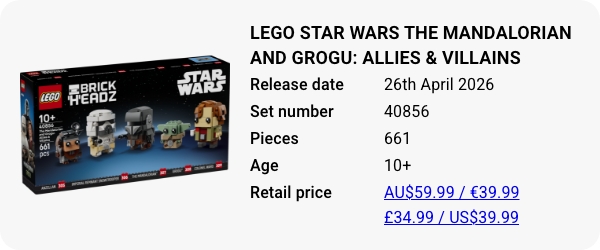 40856 LEGO Star Wars The Mandalorian and Grogu- Allies & Villains