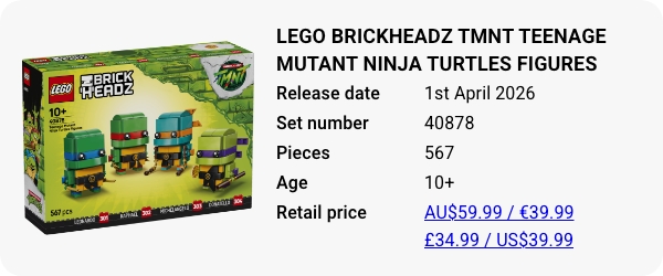 40878 LEGO BrickHeadz TMNT Teenage Mutant Ninja Turtles Figures