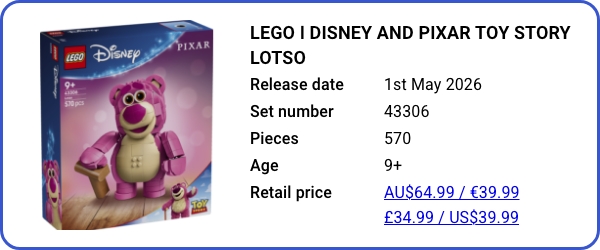 43306 LEGO ǀ Disney and Pixar Toy Story Lotso B
