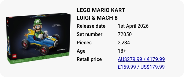 72050 LEGO Mario Kart Luigi & Mach 8