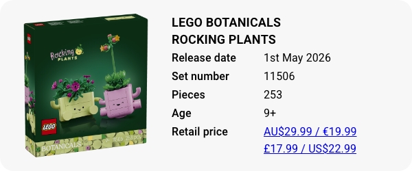 11506 LEGO Botanicals Rocking Plants W