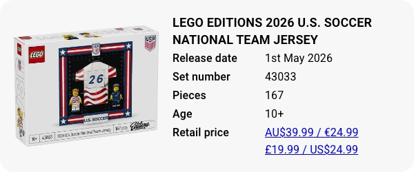 43033 LEGO Editions 2026 U.S. Soccer National Team Jersey W