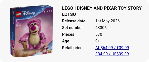 43306 LEGO ǀ Disney and Pixar Toy Story Lotso W