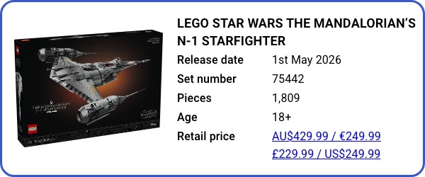 75442 LEGO Star Wars The Mandalorian’s N-1 Starfighter B