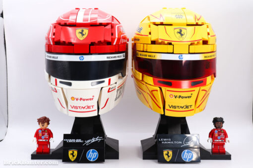 LEGO Editions Scuderia Ferrari HP Charles Leclerc Lewis Hamilton Helmet New Release Review Brick Banter - 2026 April