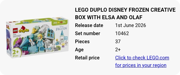 10462 LEGO DUPLO Disney Frozen Creative Box with Elsa and Olaf