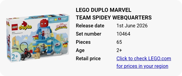 10464 LEGO DUPLO Marvel Team Spidey Webquarters