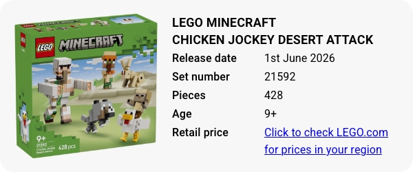 21592 LEGO Minecraft Chicken Jockey Desert Attack