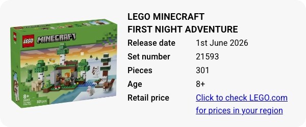 21593 LEGO Minecraft First Night Adventure