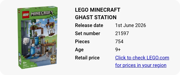 21597 LEGO Minecraft Ghast Station