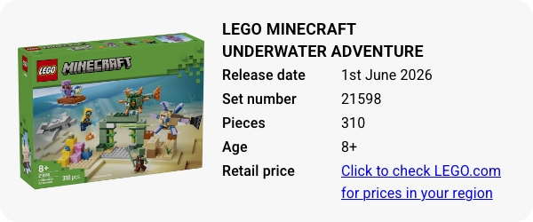21598 LEGO Minecraft Underwater Adventure