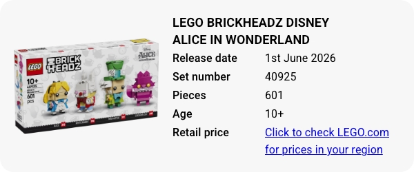 40925 LEGO BrickHeadz Disney Alice in Wonderland
