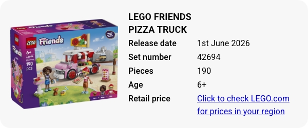 42694 LEGO Friends Pizza Truck