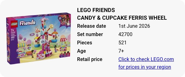 42700 LEGO Friends Candy & Cupcake Ferris Wheel