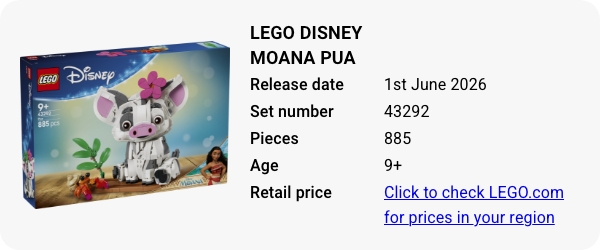 43292 LEGO Disney Moana Pua