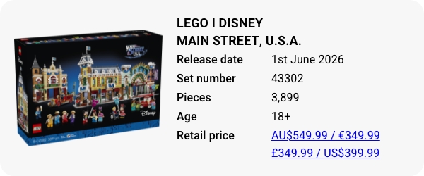 43302 LEGO ǀ Disney Main Street, U.S.A. W