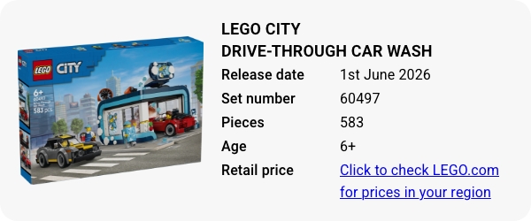 60497 LEGO City Drive-Through Car Wash