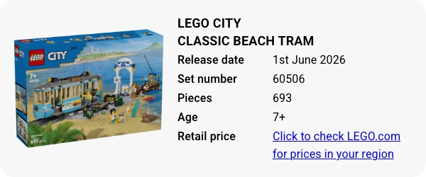 60506 LEGO City Classic Beach Tram
