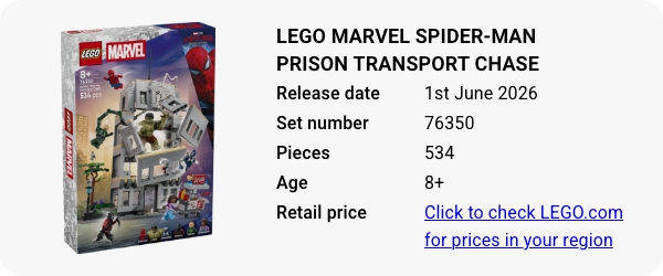 76350 LEGO Marvel Spider-Man vs. Hulk Epic Clash