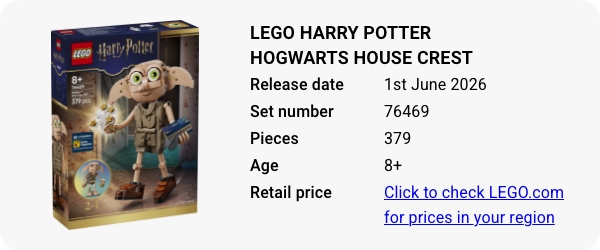 76469 LEGO Harry Potter Dobby the Free Elf