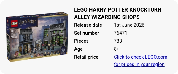 76471 LEGO Harry Potter Knockturn Alley Wizarding Shops