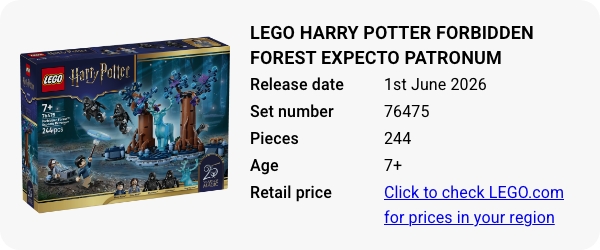 76475 LEGO Harry Potter Forbidden Forest Expecto Patronum