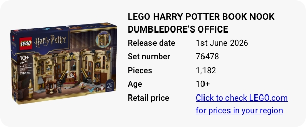 76478 LEGO Harry Potter Book Nook Dumbledore’s Office