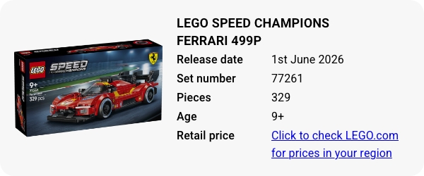 77261 LEGO Speed Champions Ferrari 499P