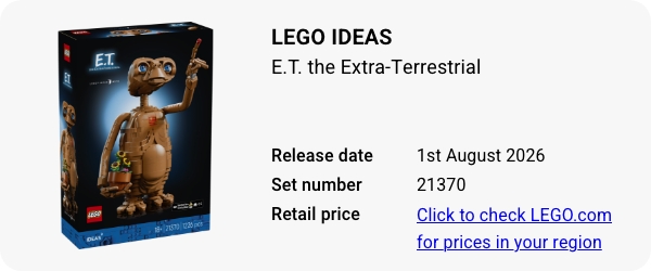 21370 LEGO Ideas E.T. the Extra-Terrestrial