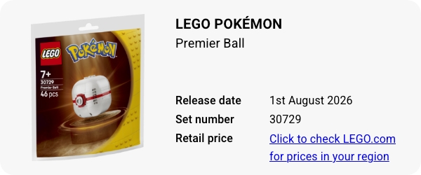 30729 LEGO Pokémon Premier Ball