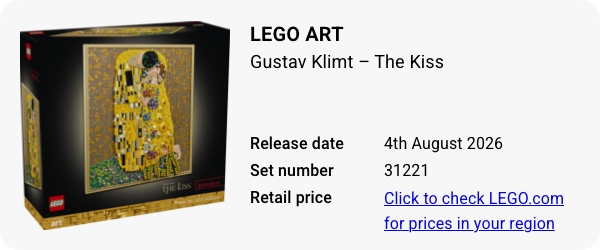 31221 LEGO Art Gustav Klimt – The Kiss