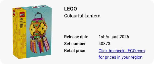 40873 LEGO Colourful Lantern