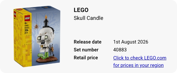 40883 LEGO Halloween Skull Candle