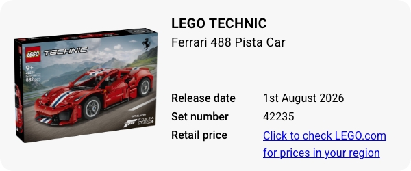 42235 LEGO Technic Ferrari 488 Pista Car