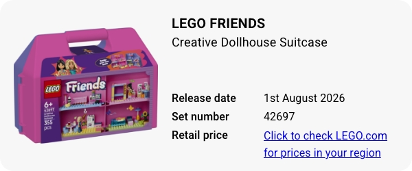 42697 LEGO Friends Creative Dollhouse Suitcase