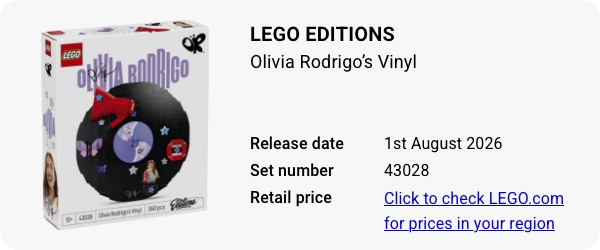 43028 LEGO Editions Olivia Rodrigo’s Vinyl